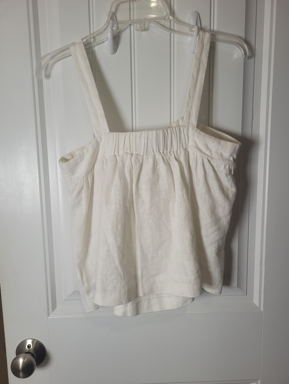 Maeve Women’s  Cream Bow-Front Tank Top - Picture 3 of 5